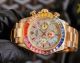 High Replica Rolex Daytona Watch Diamonds Face Yellow Gold strap Rainbow Bezel 43mm (1)_th.jpg